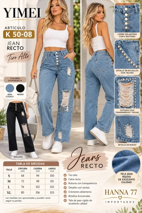 Jeans Importado con Tachas