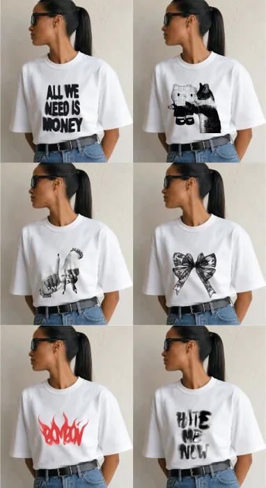 Remera Crop Estampada