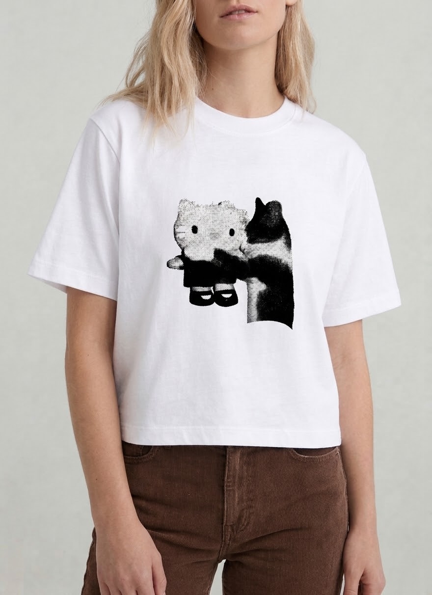 Remera Crop Estampada - Imagen 3