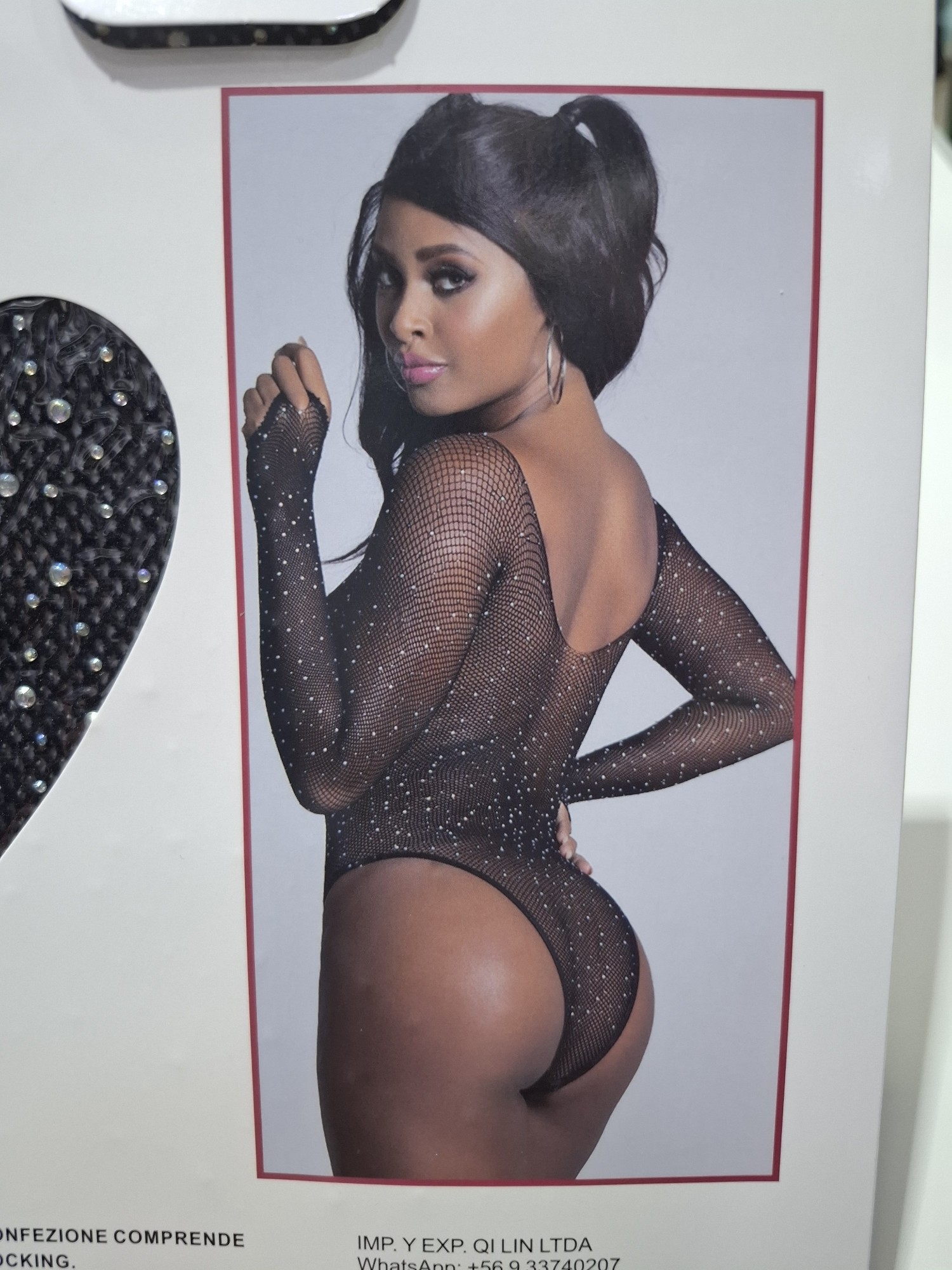 Body Red con Brillo Negro - Imagen 4