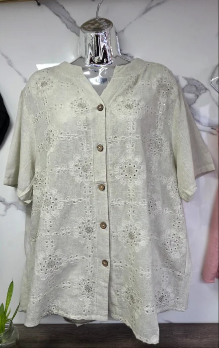 Camisa Broderie # 186305