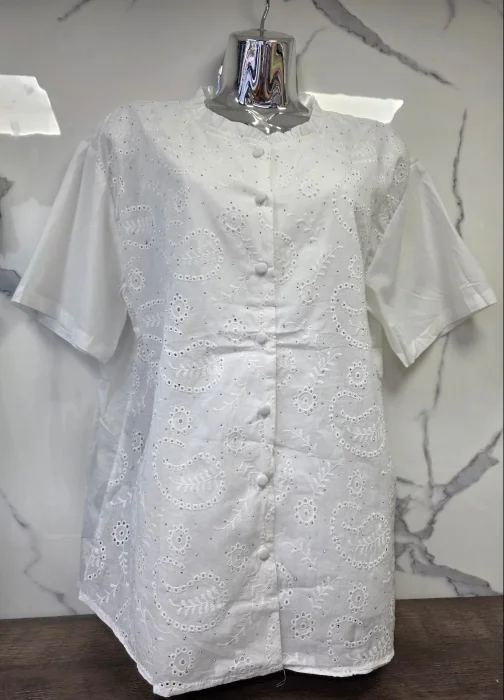 Camisa Broderie # 186167