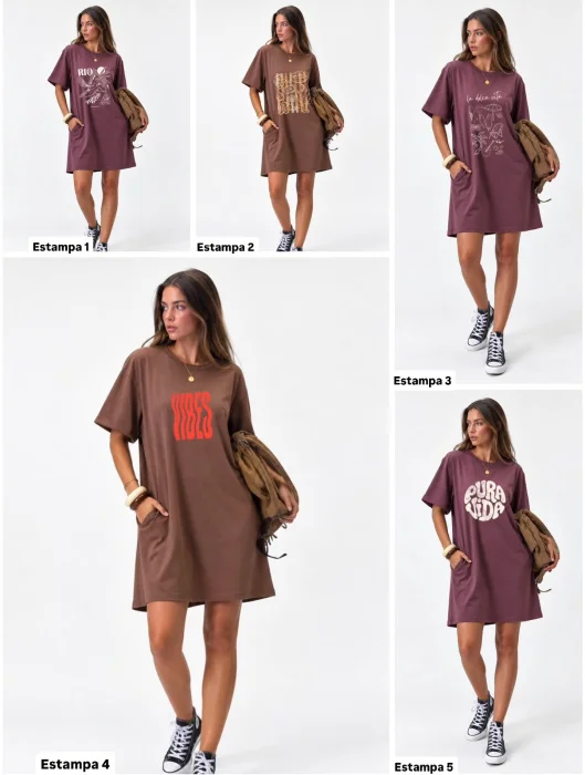 Vestido Sivi Estampado