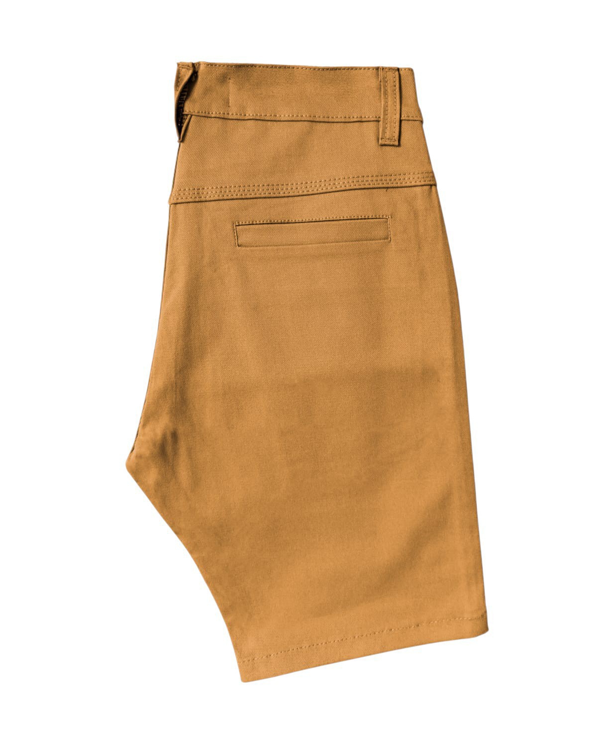 Bermuda Corte Chino Mostaza Gabardina Elastizado - Imagen 3