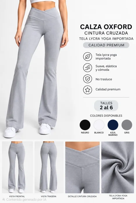 Calza Oxford Cintura Cruzada