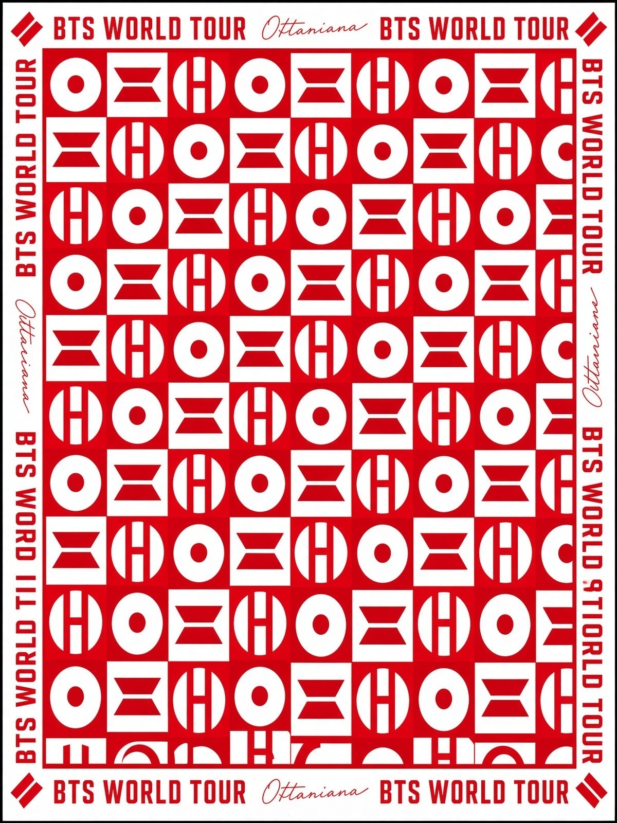 Pañuelo Bts World Tour Arirang, Mide 48cm X 48cm Aproximado - Imagen 5