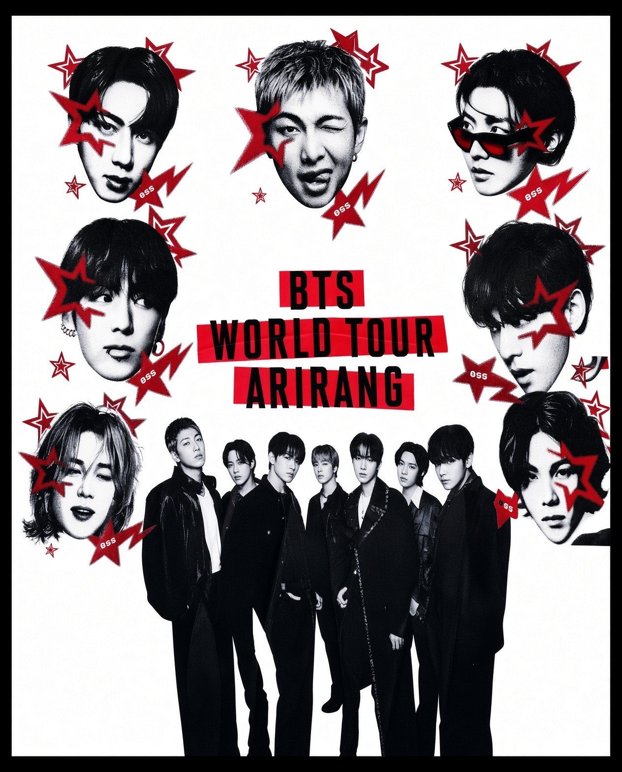 Pañuelo Bts World Tour Arirang, Mide 48cm X 48cm Aproximado - Imagen 3