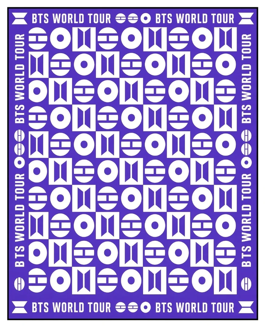 Pañuelo Bts World Tour Arirang, Mide 48cm X 48cm Aproximado - Imagen 3
