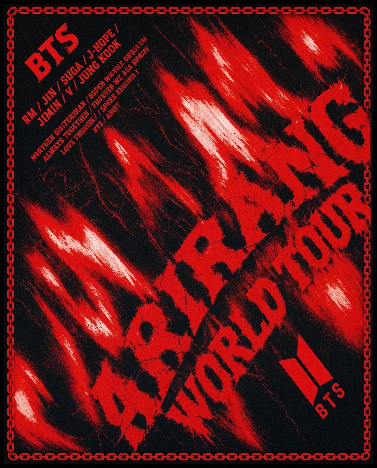 Pañuelo Bts World Tour Arirang, Mide 48cm X 48cm Aproximado - Imagen 6