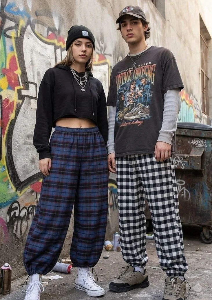 Baggy Cuadrillle Unisex - Imagen 1