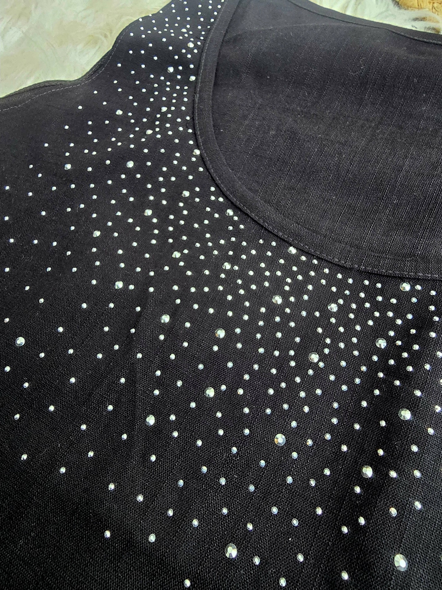 Musculosa Lino con Brillo - Imagen 3