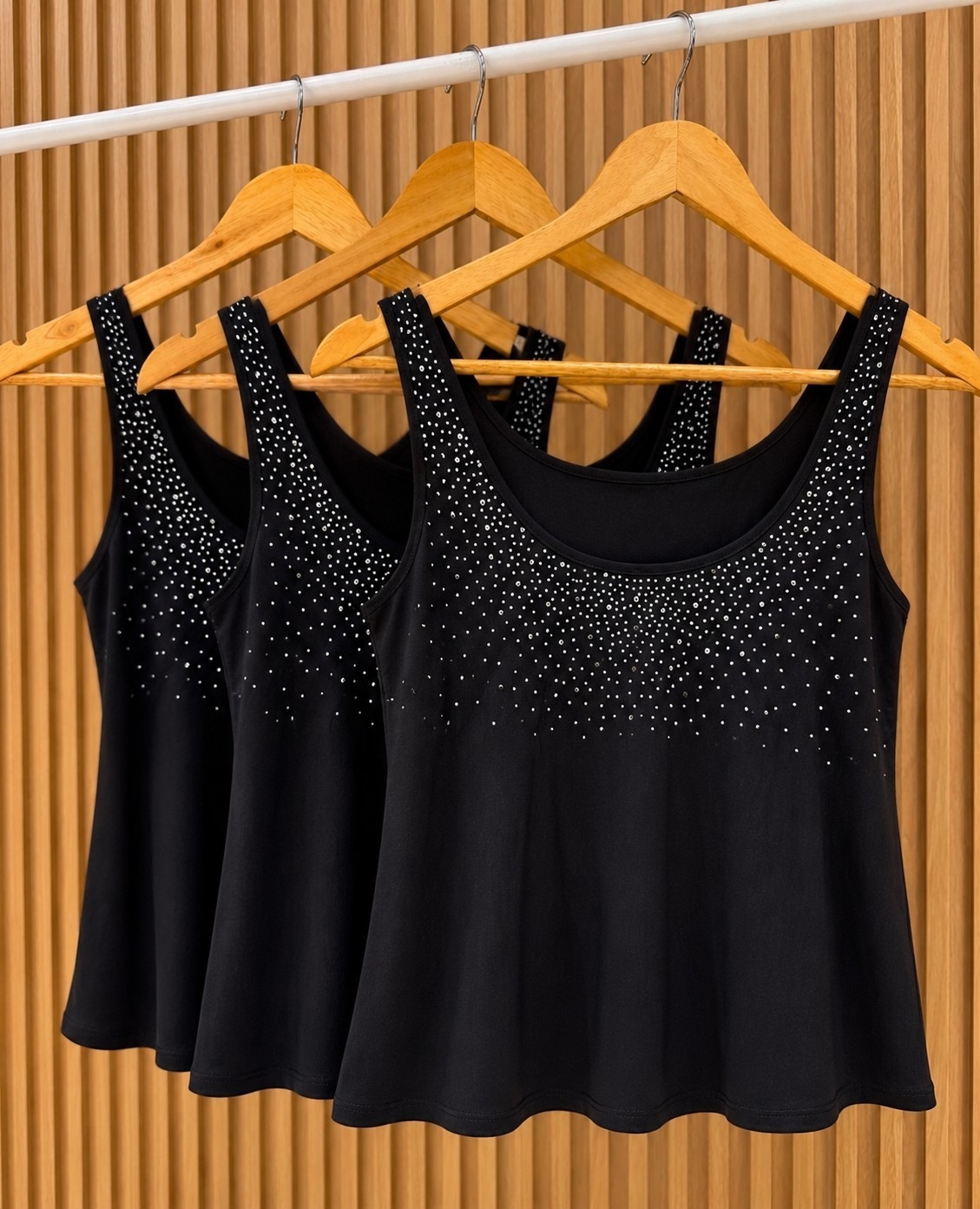 Musculosa Lino con Brillo - Imagen 4