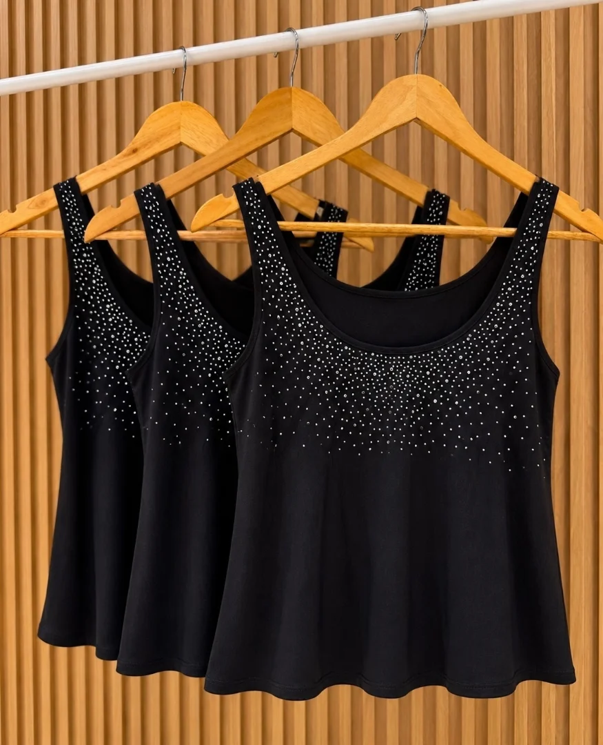 Musculosa Lino con Brillo - Imagen 4