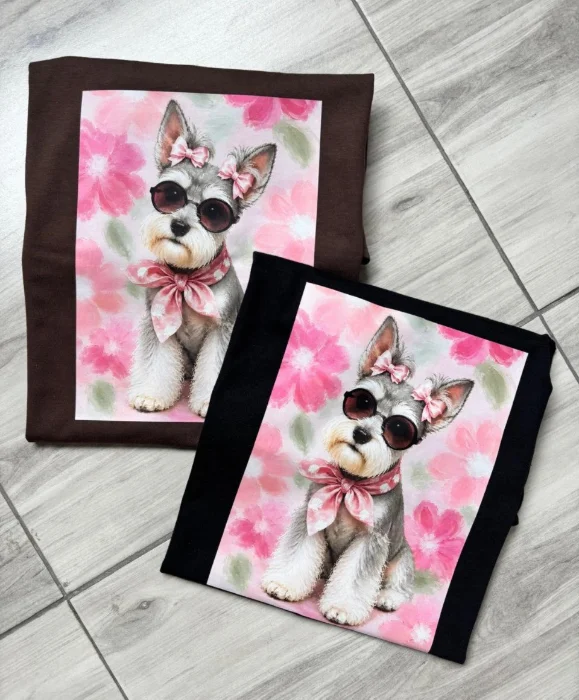 Remera Perrito Coquette Algodón