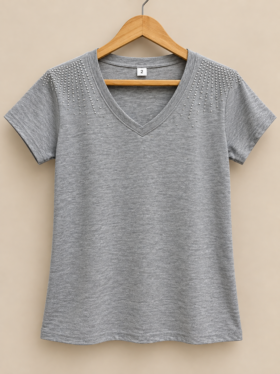 Remera de Algodón  con Strass - 2076C332-E633-4422-A44B-1F8C471B5C21.png