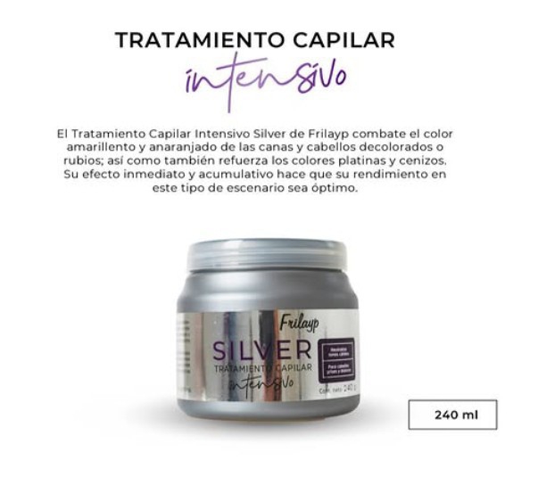 Silver Frilayp Máscara Matizadora para Rubios y Grises - Imagen 3