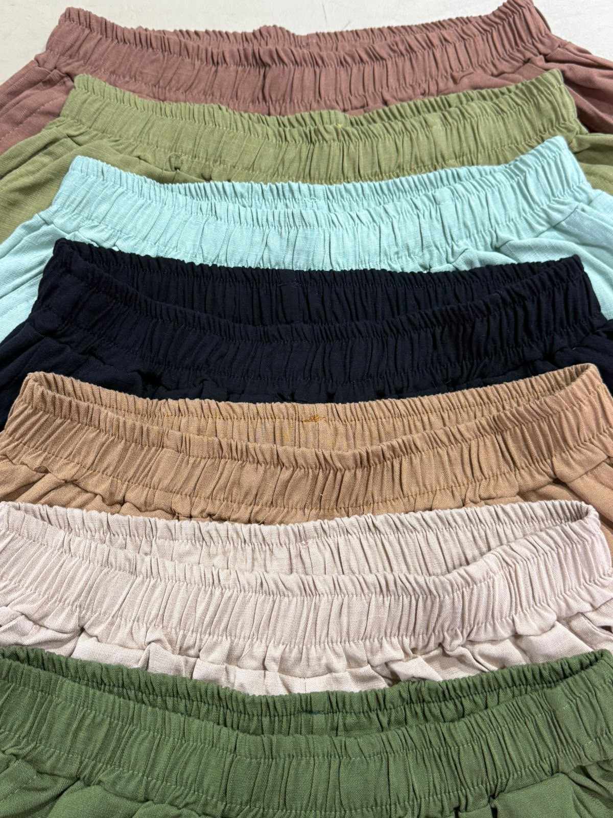 Short Lino Talle Especial Mujer Verano Dama Pantalón Jogging Calza Palazzo - Imagen 2