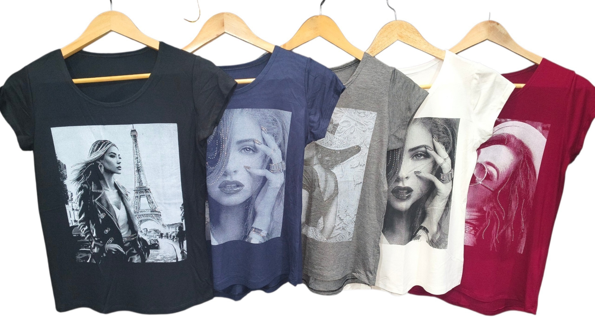 Remeras Modal con Brillos - Imagen 2