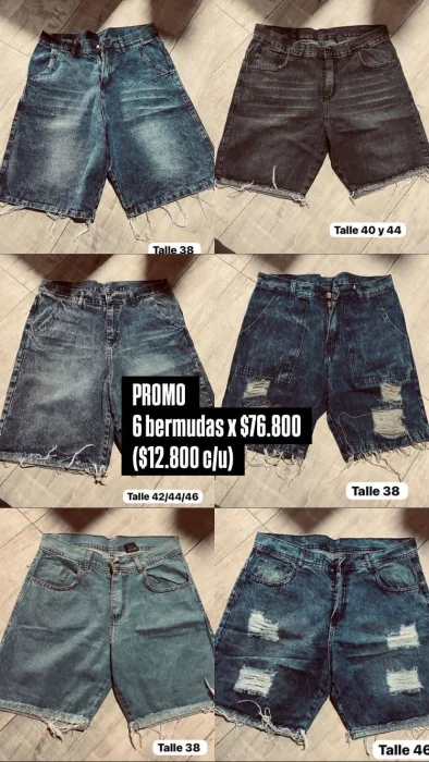 Combo X 6 Bermudas