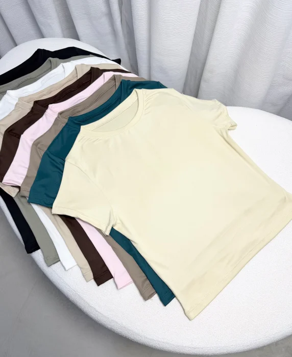 Remera Básica Manga Corta
