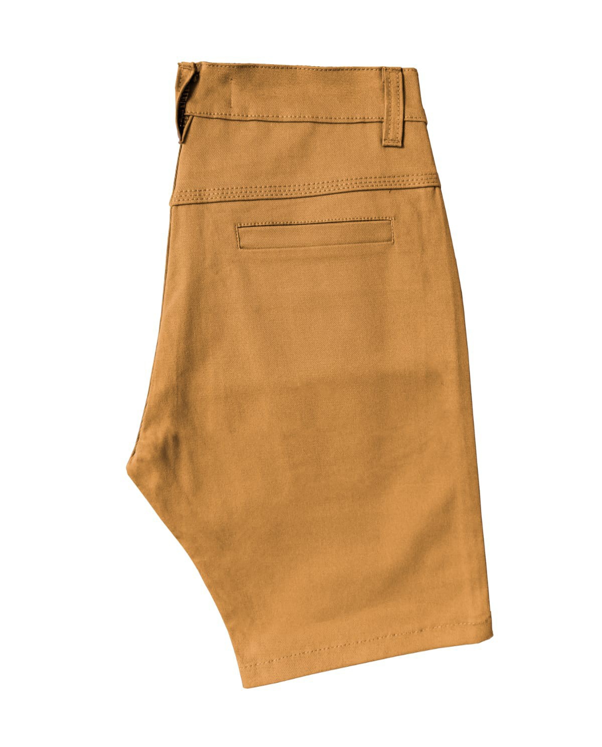 Bermuda Corte Chino Mostaza Gabardina Elastizado - Imagen 3