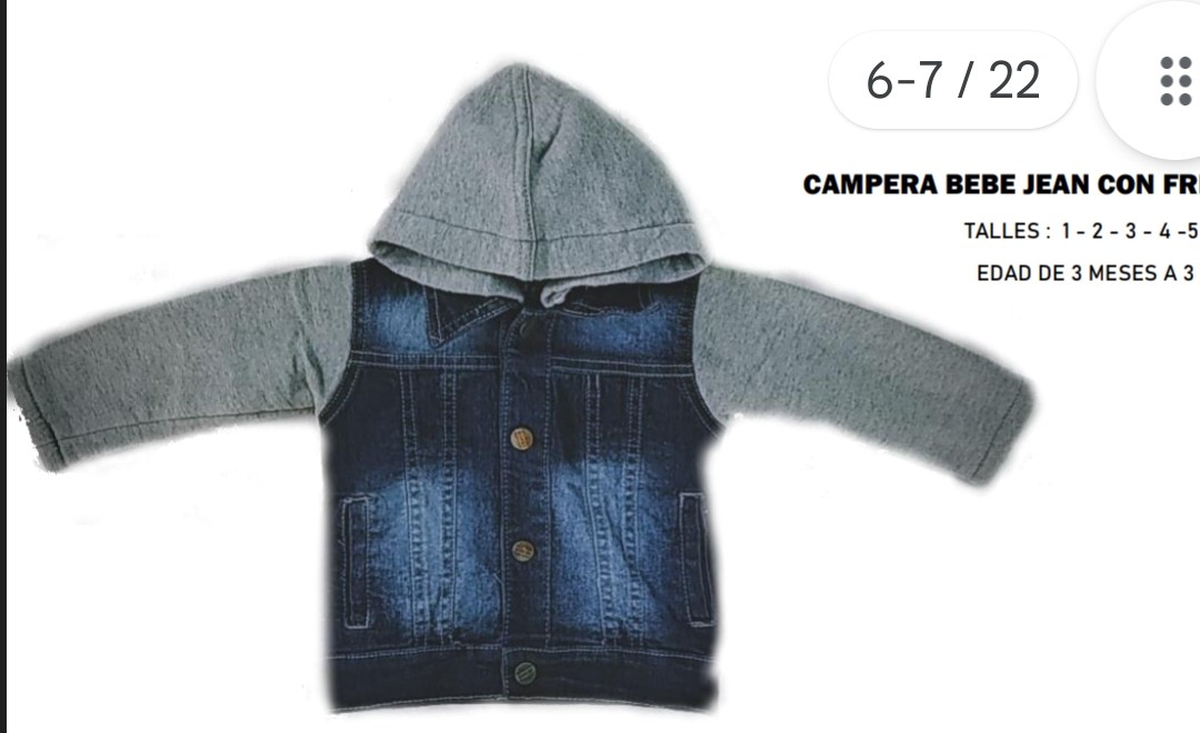 Campera Bebe Jeans - Imagen 2