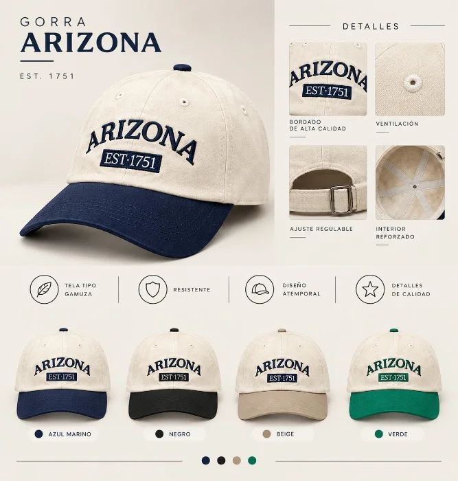 Gorra Arizona Combinada