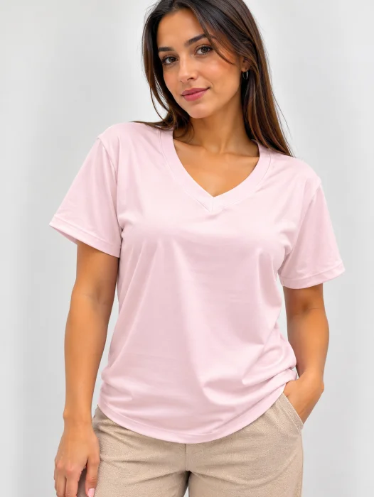 Remera Cuello V