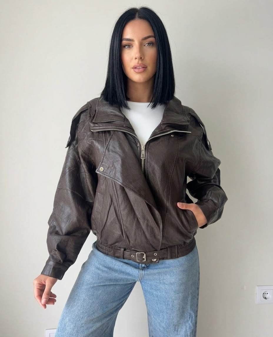Campera Bomber Eco Cuero - Imagen 2