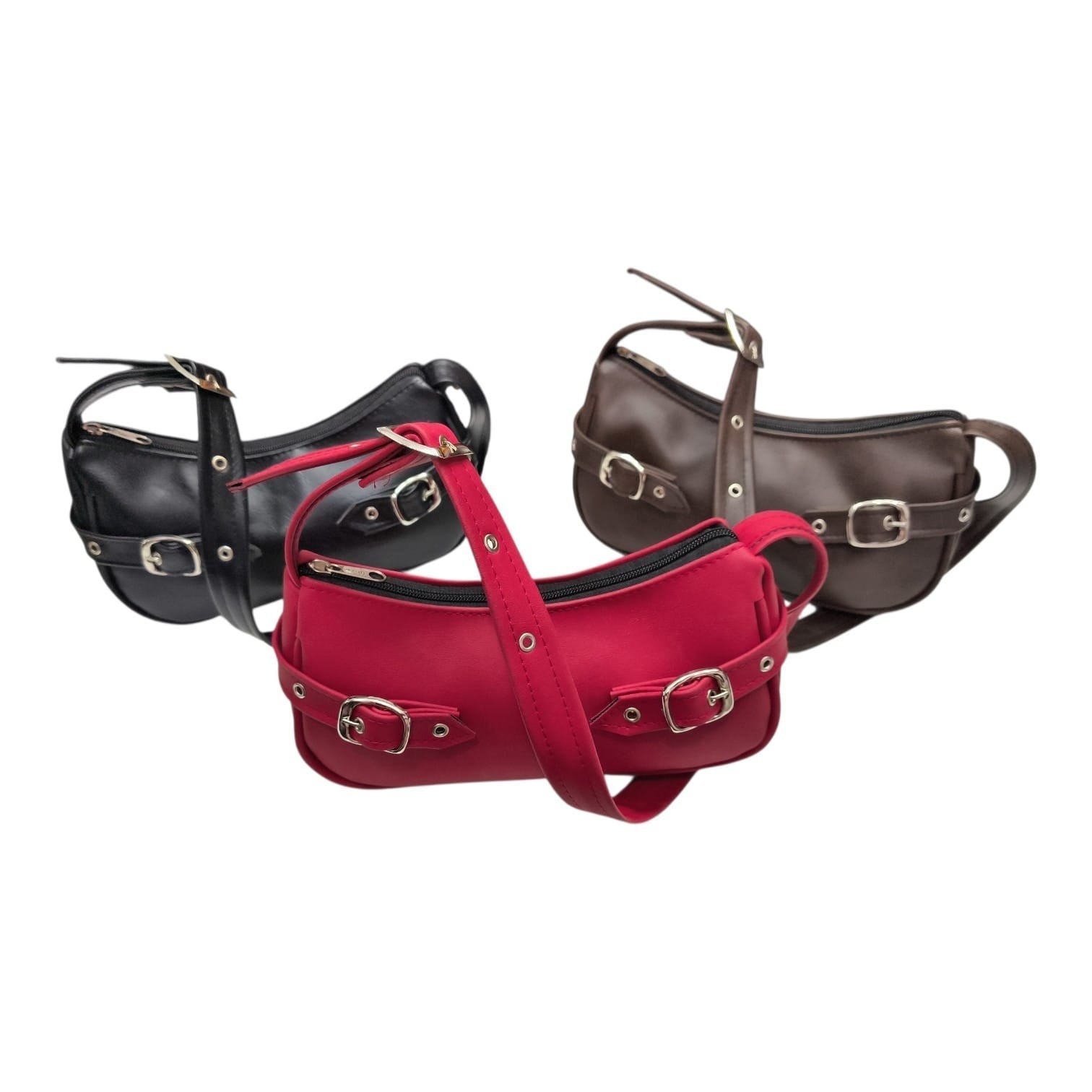 Mini Bag Hebilla Costado, Cartera Marroquinería, Navidad - Imagen 4