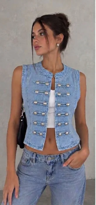 Chaleco de Jeans Napoleón