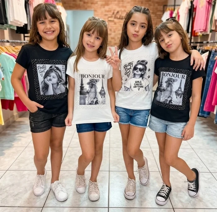 Remeras de Niña con Strass de Piedreria