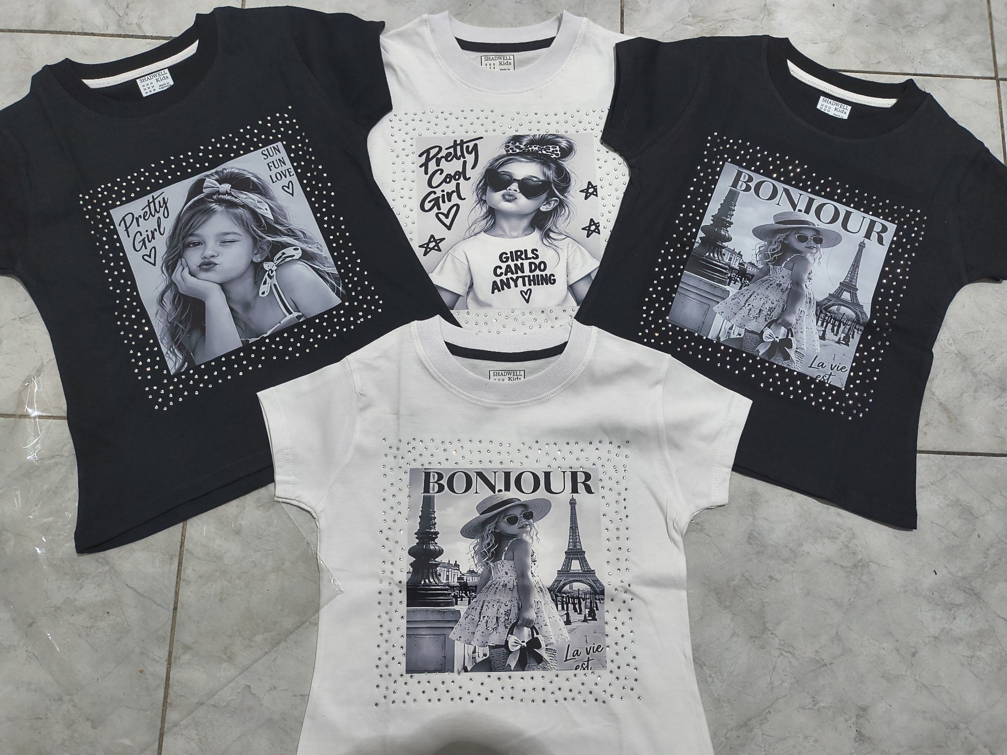 Remeras de Niña con Strass de Piedreria - Imagen 2