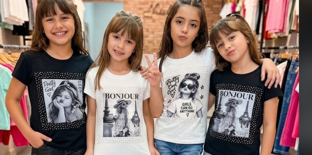 Remeras de Niña con Strass de Piedreria - Imagen 3