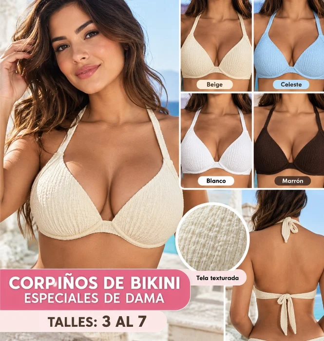 Corpiño de Dama  Bikini Especial Texturado