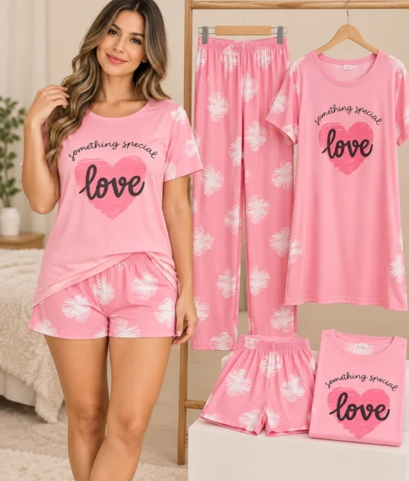 Pijamas de Dama 4 Piezas Ingresaron Nuevos Modelos