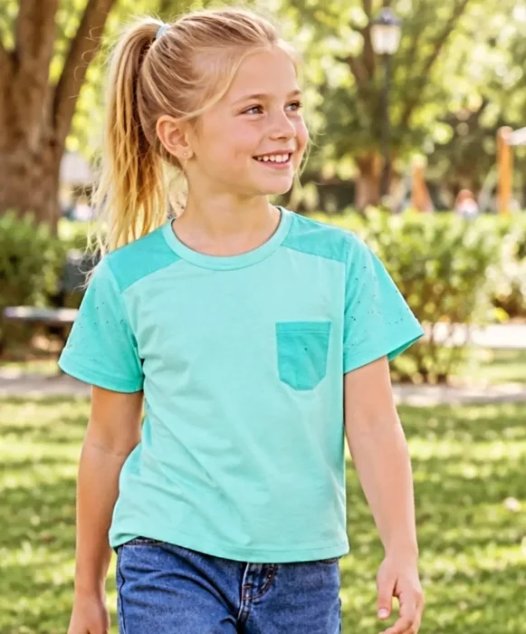 Remeras C/ Recorte Broderie