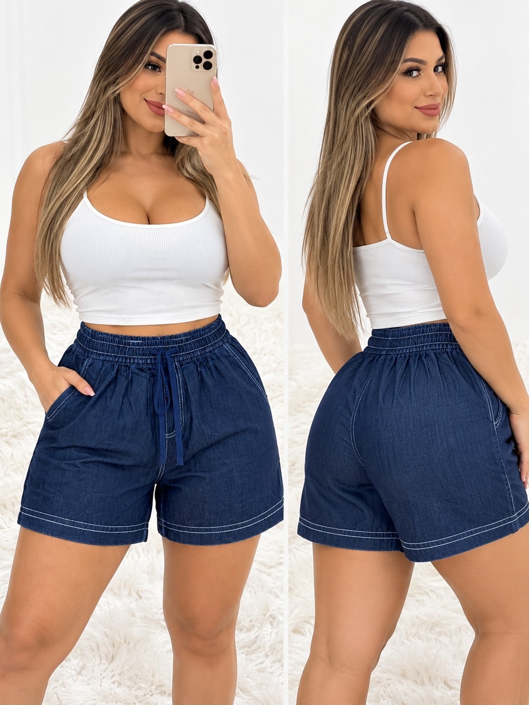 Short Semi Jeans Excelente Calidad Talles M/l/xl/xxl - Imagen 4