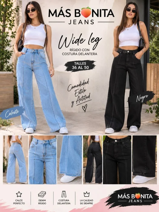 Wide Leg Costura