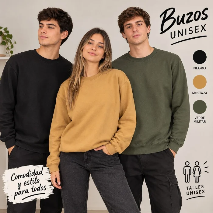Buzos Rústico Terry Unisex
