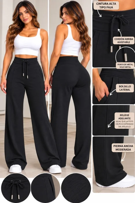 Palazo Rustico Elastisado Excelente Calidad Talles S/m/l/xl