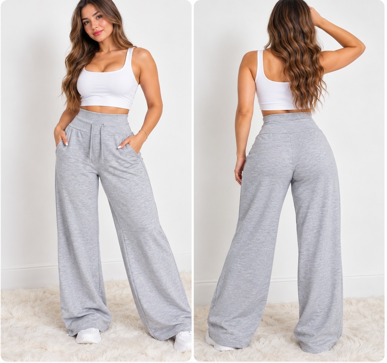 Palazo Rustico Elastisado Excelente Calidad Talles S/m/l/xl - Imagen 7