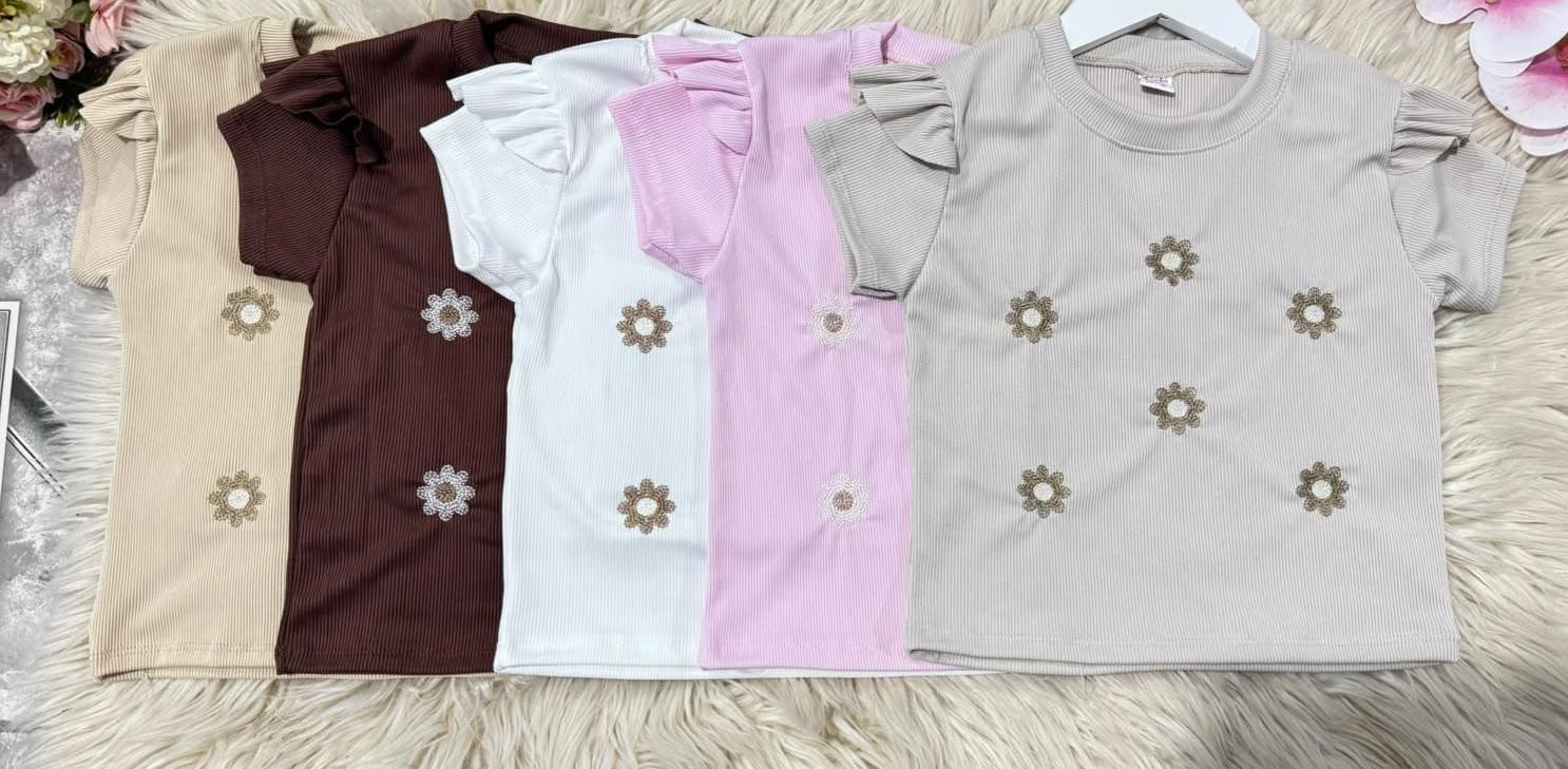 Remera Volado Bordada - Imagen 2