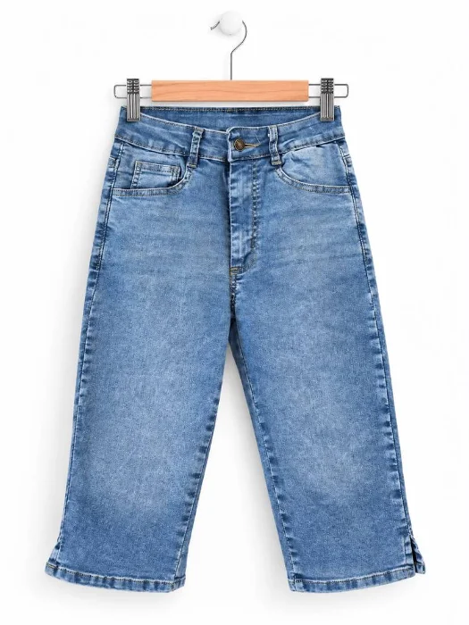 Pantalón Capri Denim Claro