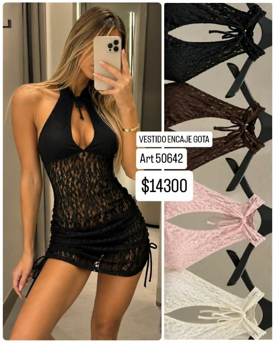 Vestido Encaje Corto