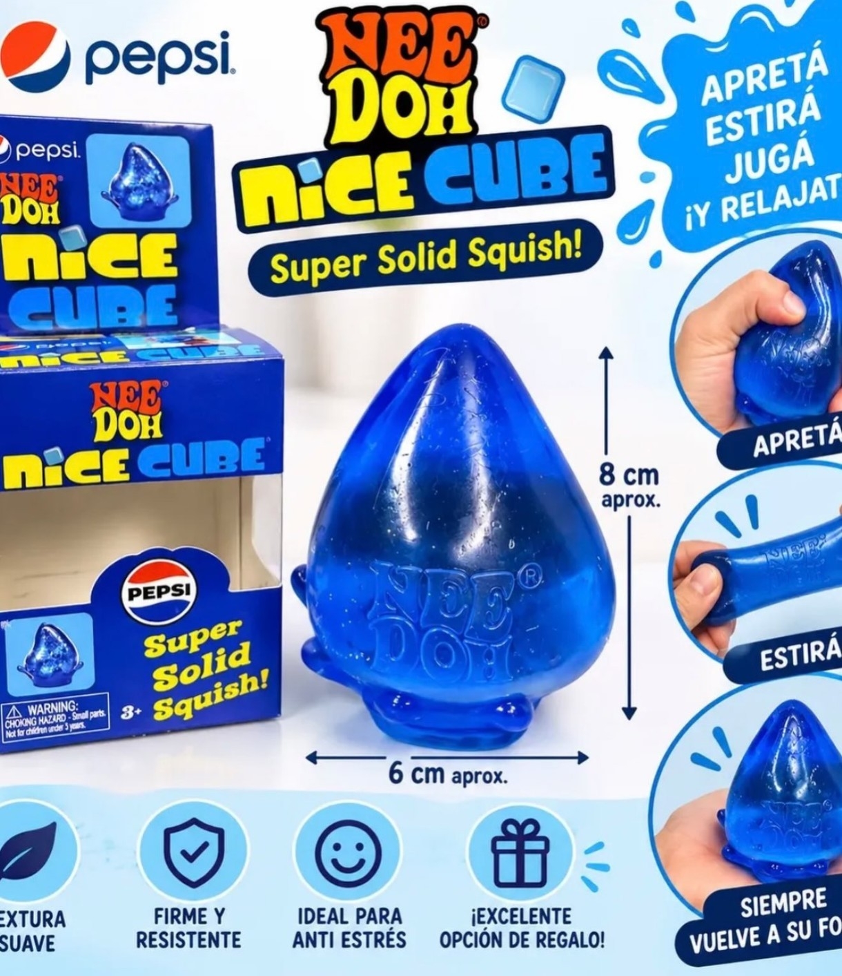 Squishy Antiestres Sensorial con Efecto Rebote Lento Gota, Navidad, Juguetes Viral - Imagen 7