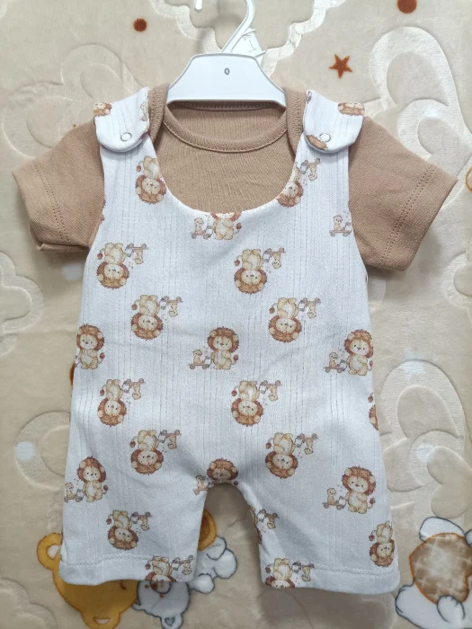 Conjunto Body Liso+jardinero