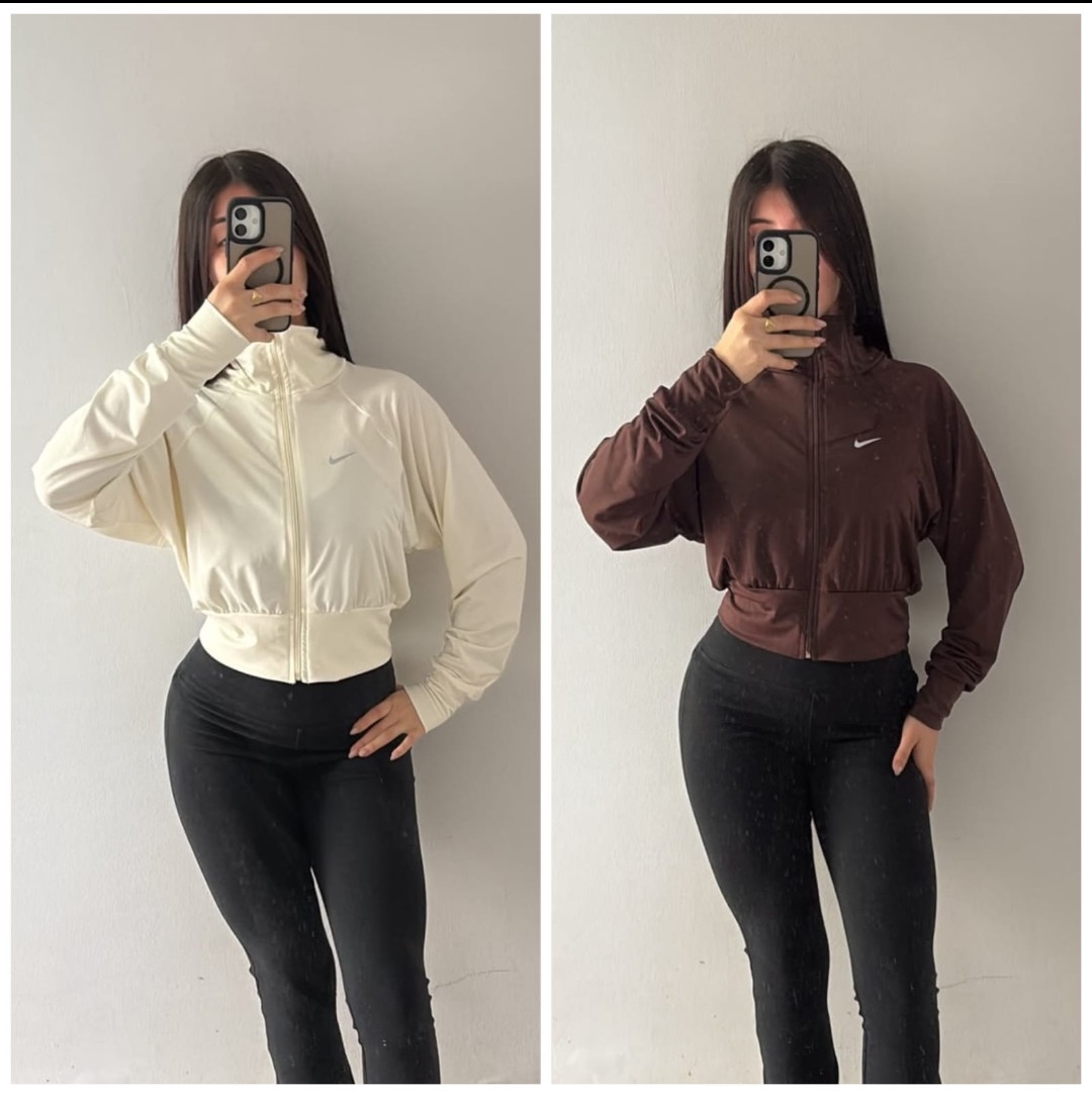 Campera Deportiva Cintura y Puño Ancho! Micro Laycra Deportivo. - Imagen 2