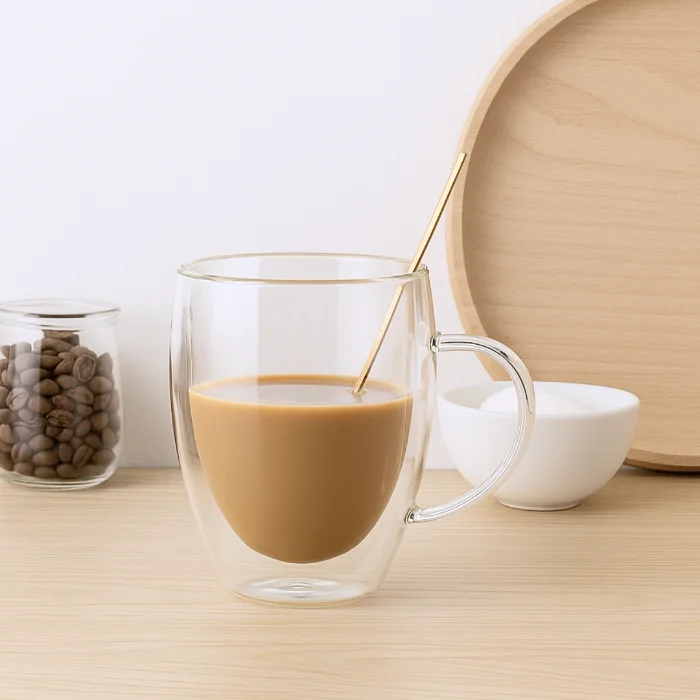 Taza Doble Vidrio 400cc - Cod: Sbk-jgcp04/4340