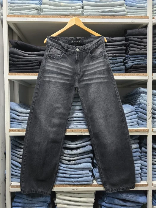 Jeans Baggy Liso Negro Stone Big